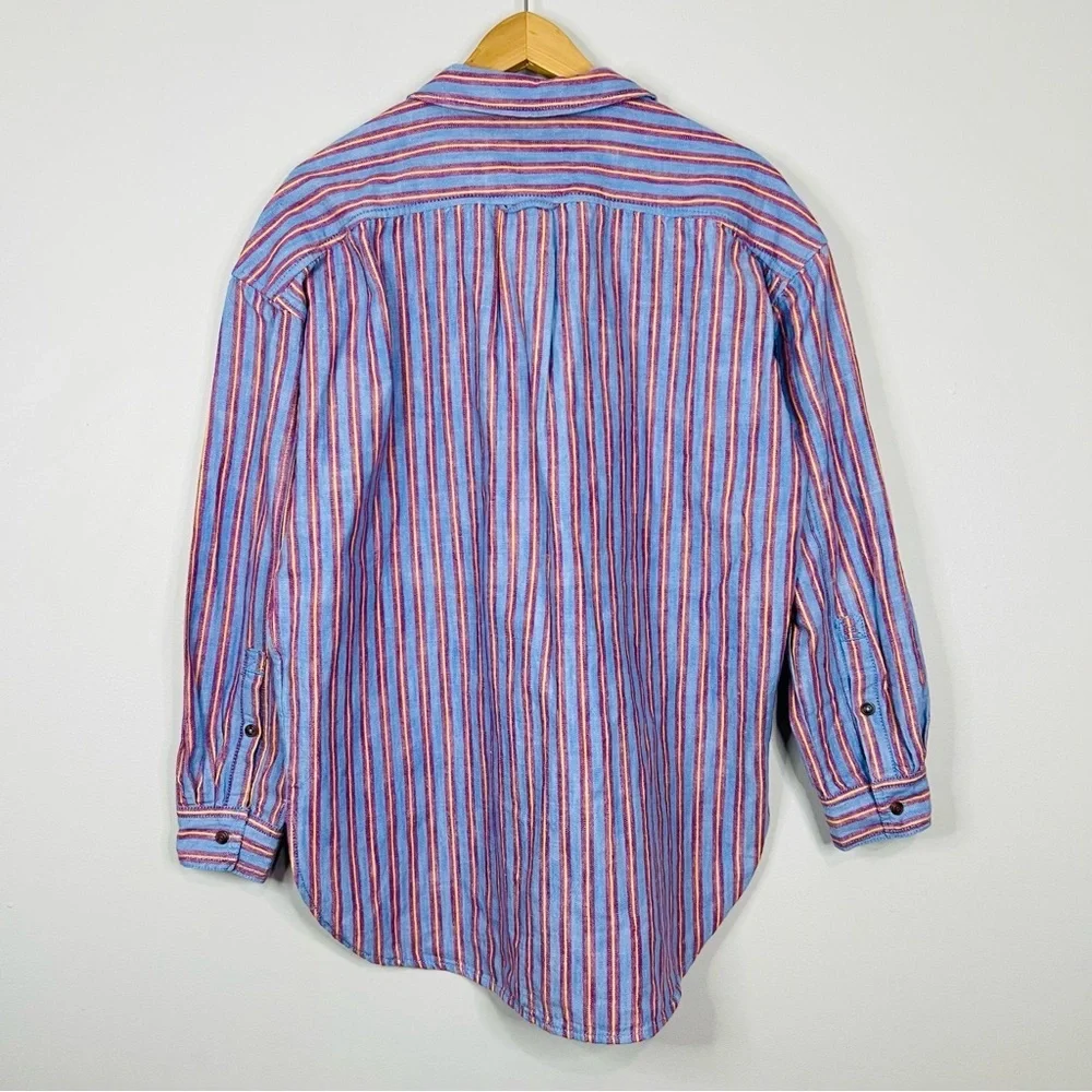 Anthropologie Pilcro Multicolor Striped Button Down Shirt size small - Picture 6 of 9